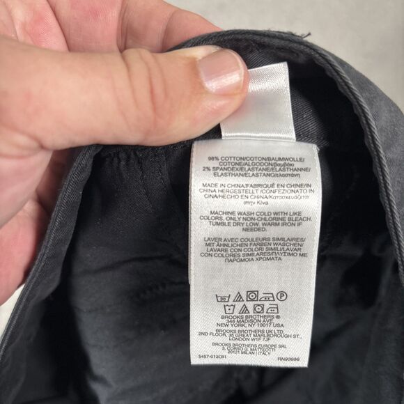 Brooks Brothers Pants Womens Size 8 Natalie Fit Black Preppy Career Office Basic - Picture 10 of 13